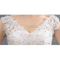 HQ189 Sexy V-neck Simple Wedding Dress Spaghetti Strap Lace Up Lace Cheap Wedding Dress Ball Gown